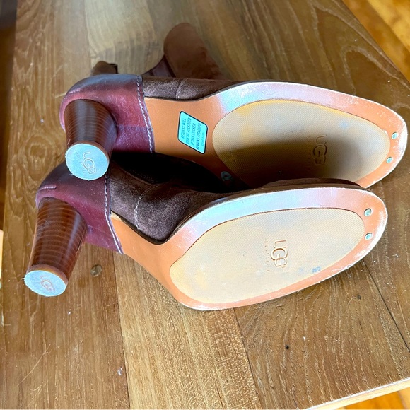 Brand new ugg suede wood heel boot - Picture 2 of 2